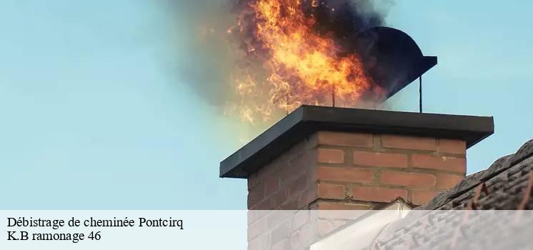 Ramoneur pour débistrage de cheminée travaille à Pontcirq 46150 et aux environs